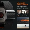  Apple Watch Ultra 1 / 2 / 3 (49 mm) matt fekete Spigen Lite Fit Pro tok szíjjal - 13