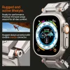 Spigen Durapro Armor PU szíj Apple Watch 4/5/6/7/8/9/SE/Ultra 1/2 (42 / 44 / 45 / 49 mm) - Fekete thumbnail