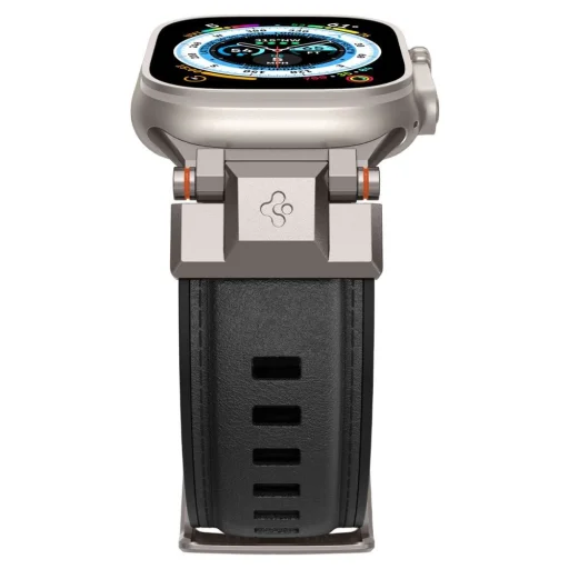 Spigen Durapro Armor PU szíj Apple Watch 4/5/6/7/8/9/SE/Ultra 1/2 (42 / 44 / 45 / 49 mm) - Fekete - 8
