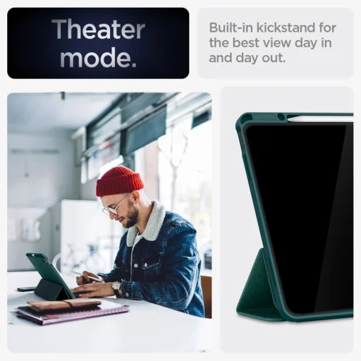  iPad Air 13" 2024-2026 Zöld Spigen Urban Fit tok - 14