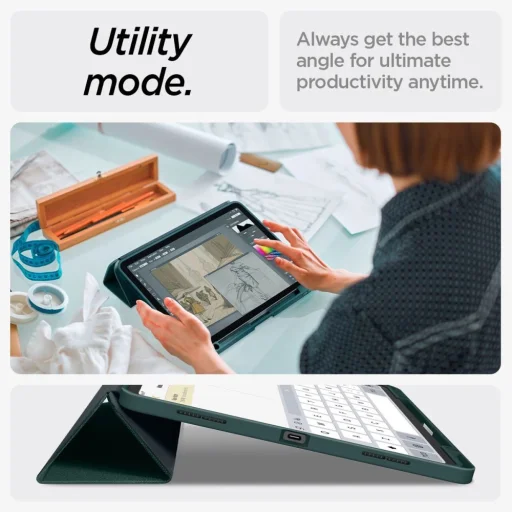  iPad Air 13" 2024-2026 Zöld Spigen Urban Fit tok - 15