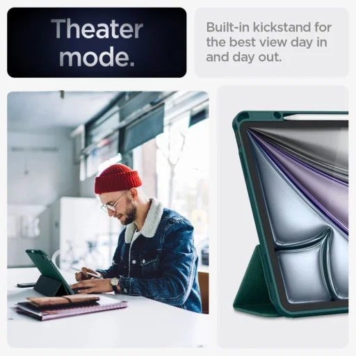  iPad Air 13" 2024-2026 Zöld Spigen Urban Fit tok - 18