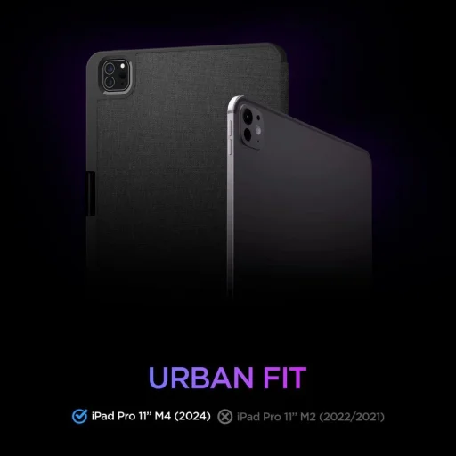  iPad Pro 11" 2024-2025 Fekete Spigen Urban Fit tok - 13