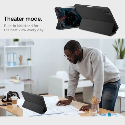  iPad Pro 11" 2024-2025 Fekete Spigen Urban Fit tok - 16