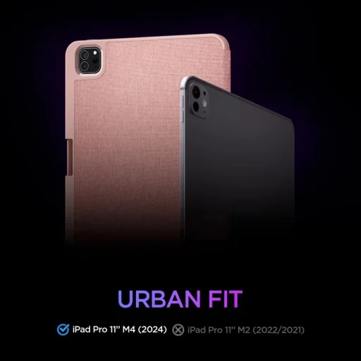  iPad Pro 11" 2024-2025 Rózsaszín Spigen Urban Fit tok - 13