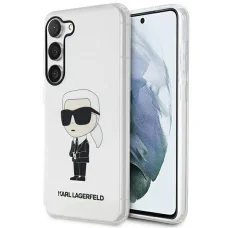 Eredeti Pouch KARL LAGERFELD Ikonik Karl Lagerfeld KLHCS23SHNIKTCT Samsung Galaxy S23 átlátszó tok