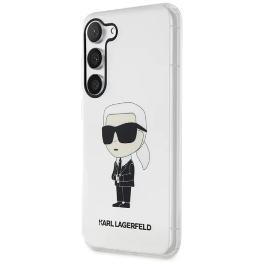 Eredeti Pouch KARL LAGERFELD Ikonik Karl Lagerfeld KLHCS23SHNIKTCT Samsung Galaxy S23 átlátszó tok - 2