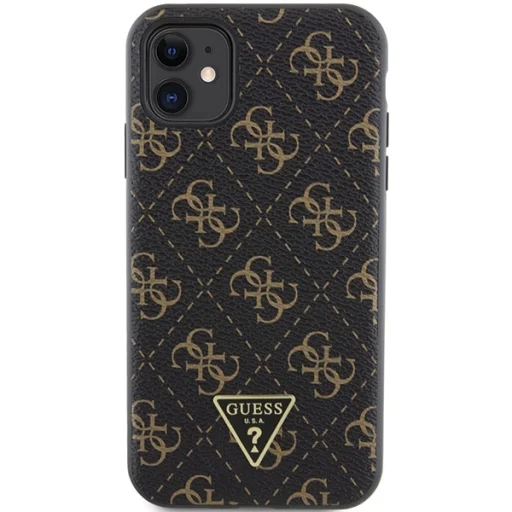 Original Case GUESS hardcase 4G Triangle Metal Logo GUHCN61PG4GPK iPhone 11 tok fekete - 3