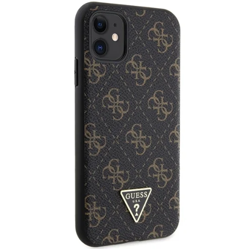 Original Case GUESS hardcase 4G Triangle Metal Logo GUHCN61PG4GPK iPhone 11 tok fekete - 4
