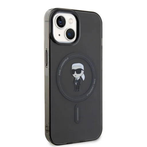  iPhone 14/15 fekete Eredeti tok KARL LAGERFELD hardcase IML Ikonik Magsafe KLHMP14SHFCKNOK - 4