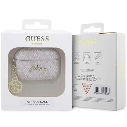 Original Case GUESS 4G Charm Collection GUAP2G4GSMP tok rózsaszín - 4