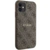 Original Case GUESS kemény tok 4G Collection Leather Metal Logo MagSafe GUHMN61G4GFRW iPhone 11 barna tok thumbnail