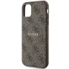 Original Case GUESS kemény tok 4G Collection Leather Metal Logo MagSafe GUHMN61G4GFRW iPhone 11 barna tok thumbnail