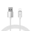 Mágneses kábel Type 1 - USB to Lightning - leválasztható csatlakozóval - Iphone 5/6/7/8/X 1 méter EZÜST (blister csomag) thumbnail