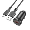Borofone autós töltő BZ18 - USB - QC 3.0 18W USB-Micro USB kábellel fekete thumbnail