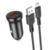 Borofone autós töltő BZ18 - USB - QC 3.0 18W USB-Micro USB kábellel fekete thumbnail