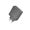 Borofone fali töltő BN12 Manager - USB + 2xType C - PD 65W 3A fekete thumbnail