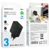 Borofone fali töltő BN12 Manager - USB + 2xType C - PD 65W 3A fekete thumbnail