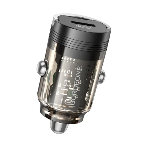Borofone Nabíjačka do auta BZ29 Ray - Type C - PD 30W 3A transparentná čierna - 2