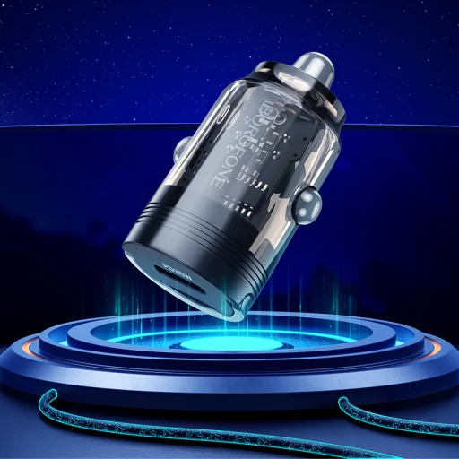 Borofone Nabíjačka do auta BZ29 Ray - Type C - PD 30W 3A transparentná čierna - 5