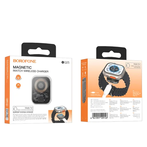 Borofone vezeték nélküli indukciós töltő BQ25 iWatch-hoz 2,5W szürke - 6