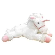 Unikornis plüssfigura 30Cm fehér