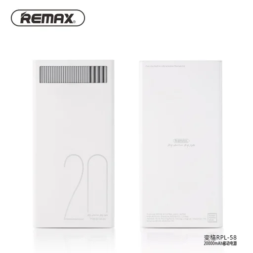 Remax Revolution powerbank 20000 mAh fehér (6954851282549) - 2