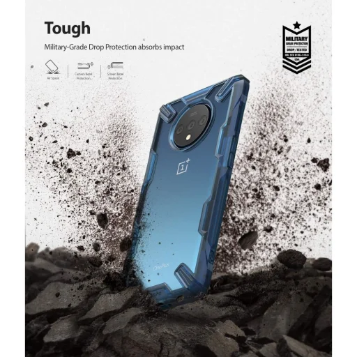 Ringke Fusion X OnePlus 7T tok space blue színben - 6