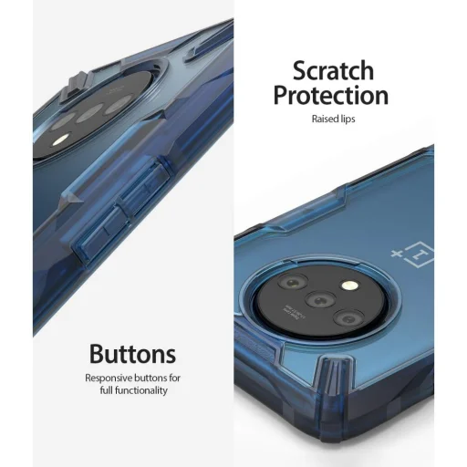 Ringke Fusion X OnePlus 7T tok space blue színben - 4