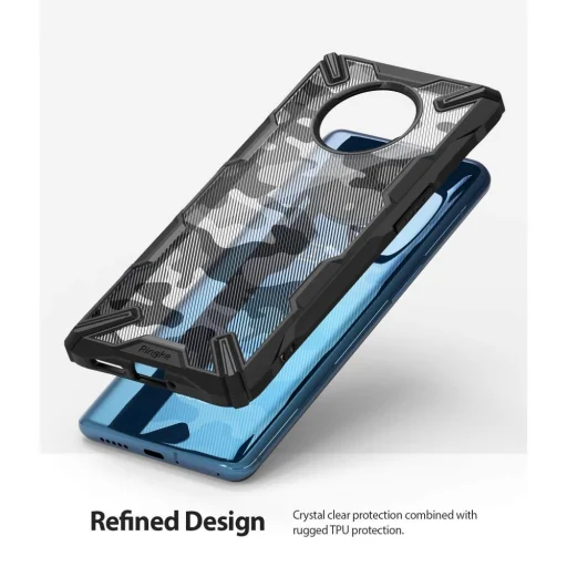 Ringke Fusion X OnePlus 7T tok fekete terepmintás színben - 3