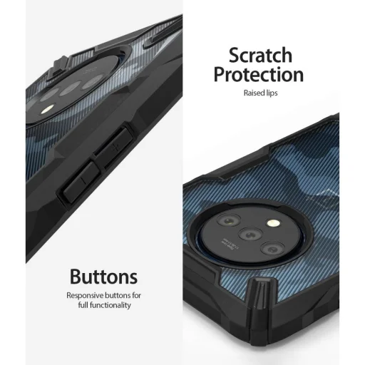 Ringke Fusion X OnePlus 7T tok fekete terepmintás színben - 4
