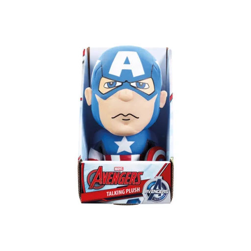 Marvel Avengers Amerika Kapitány beszélő plüssfigura 22 cm, Captain America plüss - 1