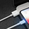 Dudao USB/Lightning adat és töltőkábel 3A 1m fehér - 7