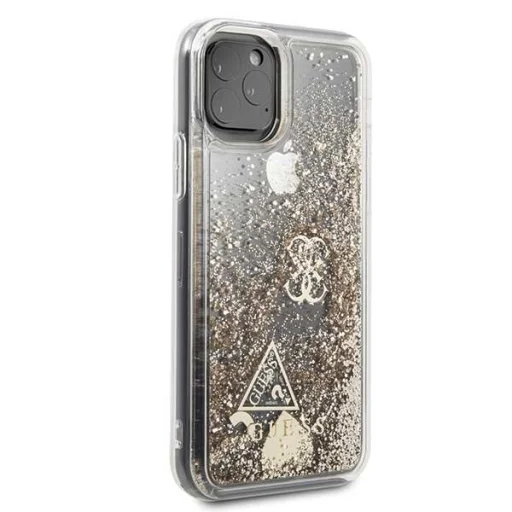 Guess Liquid Glitter iPhone 11 Pro arany PC tok - 3