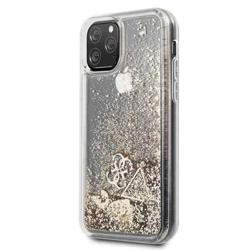 Guess Liquid Glitter iPhone 11 Pro arany PC tok - 1