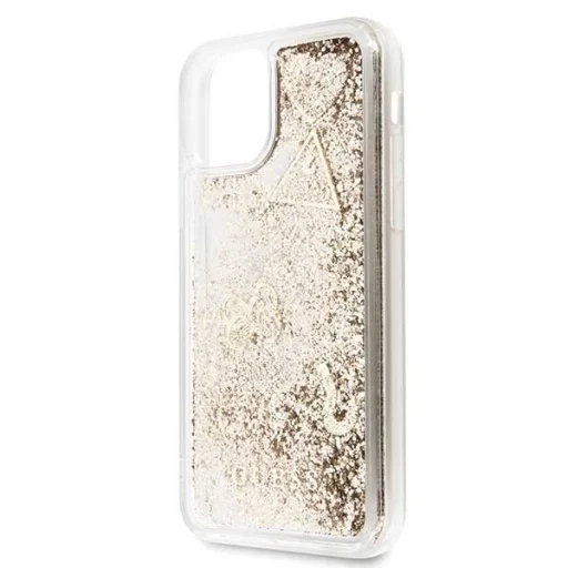iPhone 11 Guess Liquid Glitter arany PC tok - 4