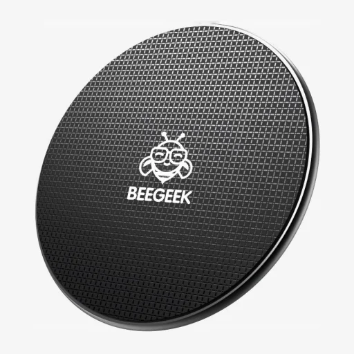 BeeGeek B01B vezeték nélküli töltő 10W, QI gyorstöltő fekete, wireless vezetéknélküli töltő - 1