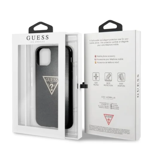Guess Glitter Triangle tok iPhone 11 fekete (GUHCN61SGTLBK) - 7