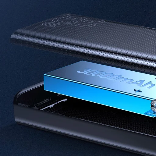 Baseus Ambilight 30000 mAh power bank 33W PD3.0 QC3.0 4x USB / 1x USB Type C fekete (PPLG-01) - 17