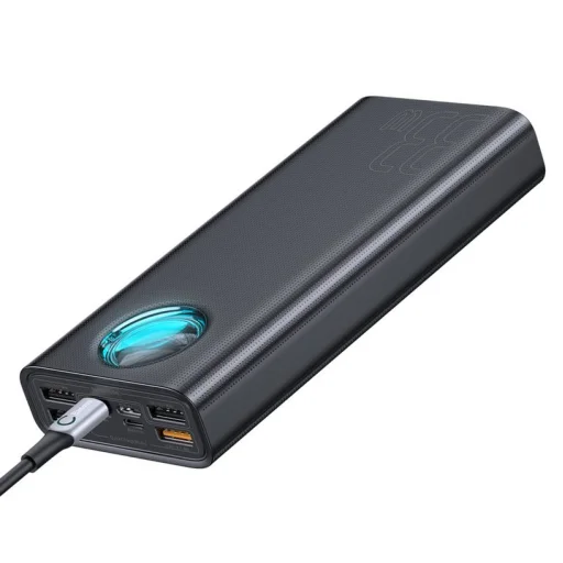 Baseus Ambilight 30000 mAh power bank 33W PD3.0 QC3.0 4x USB / 1x USB Type C fekete (PPLG-01) - 1