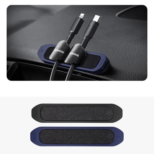 Baseus Fixer Kit kábel rendező + 15 rögzítő pánt fekete - 14