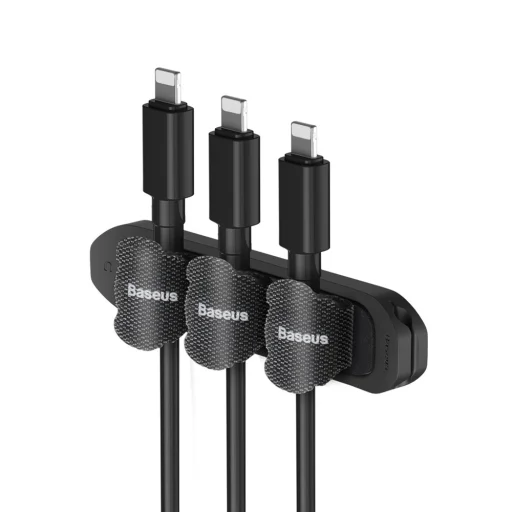 Baseus Fixer Kit kábel rendező + 15 rögzítő pánt fekete - 5