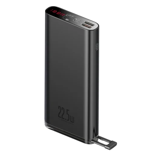 Baseus 20000 mAh power bank 22,5W gyorstöltéssel PD3.0 QC3.0 SCP FCP 2x USB + USB Type C fekete - 1