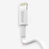 Dudao USB/Lightning adat és töltőkábel 3A 1m fehér - 2