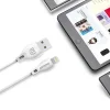 Dudao USB/ Micro USB adat és töltőkábel 2.4A 2m fehér - 5