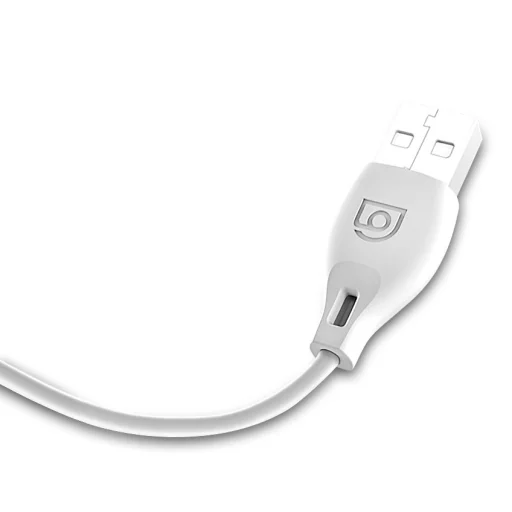 Dudao USB/ Lightning adat és töltőkábel 2.1A 2m fehér - 5