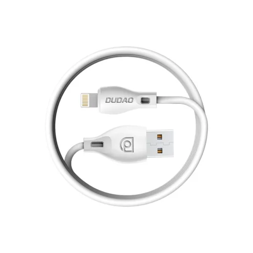 Dudao USB/ Lightning adat és töltőkábel 2.1A 2m fehér - 11