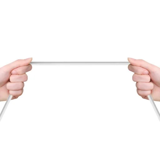 Dudao USB/ Lightning adat és töltőkábel 2.1A 2m fehér - 12