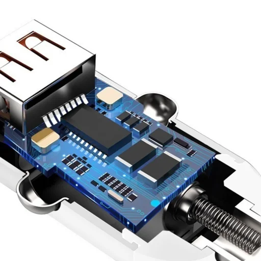 Dudao unirezális autós szivargyújtós töltő QC3.0 4A 15W fehér - 8