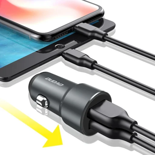 Dudao R6 univerzális autós szivargyújtós töltő 2xUSB 3.4A piros - 3